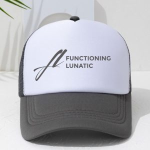 White Grey Trucker Hat