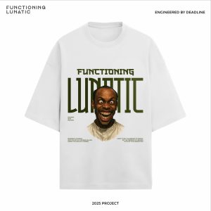 White Oversized T-shirt - Front Character