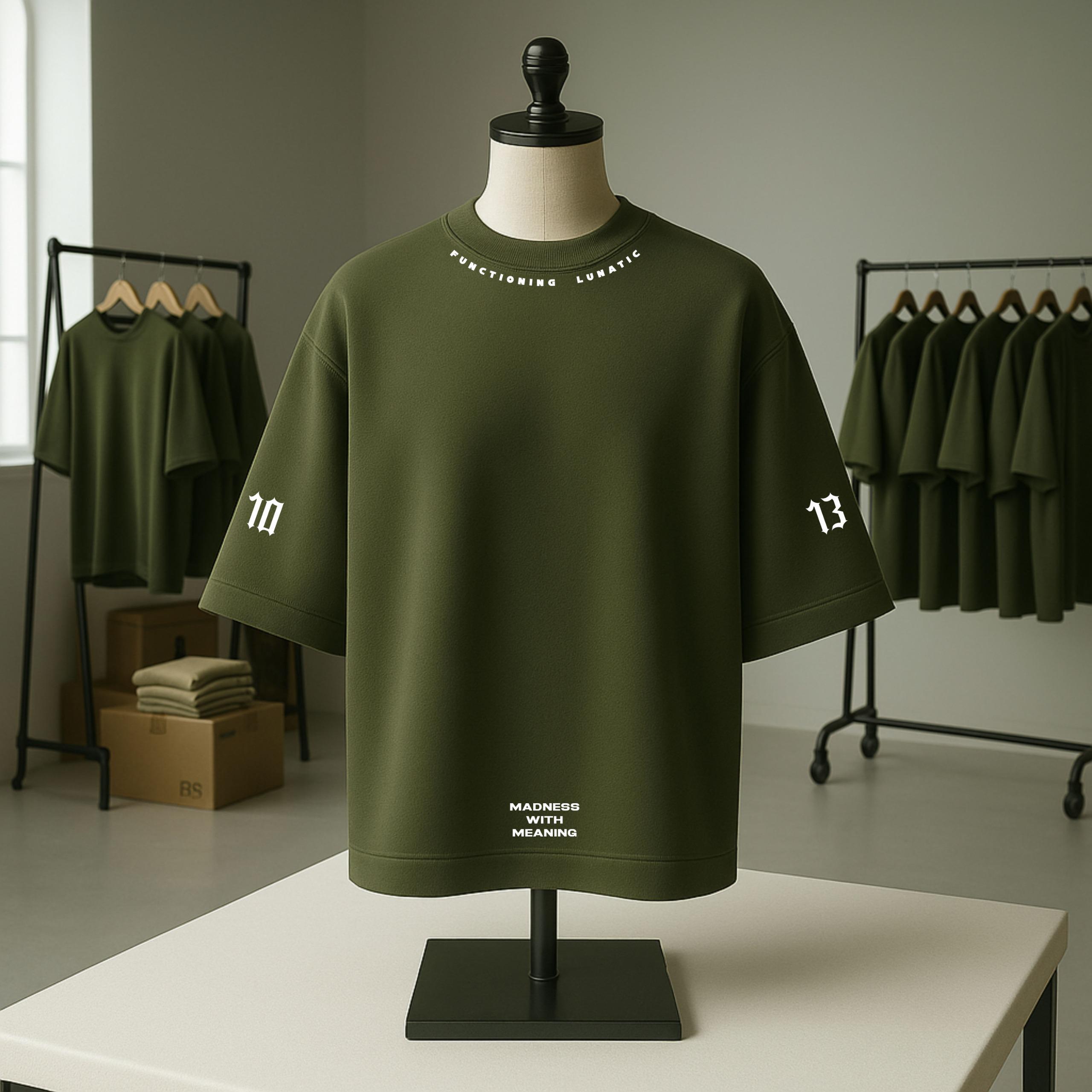 The '10:13' Statement Tee (Olive Green)